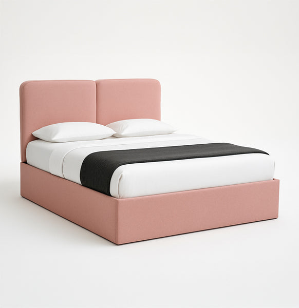 Konverto Twinbo Upholstered Bed with Dual Headboard Panels