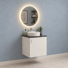 Bathroom Vanity Set with LED Round Mirror