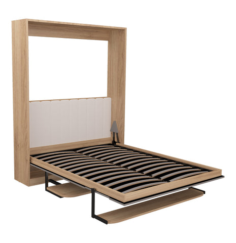 KONVERTO Duo Series – Vertical Wall Bed (Queen) with Table & Shelf