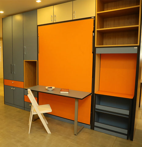 KONVERTO Pro Series Vertical Wall bed Queen With Table