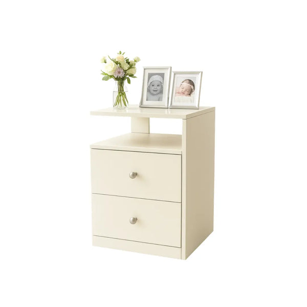 Bedside Table with Display Shelf