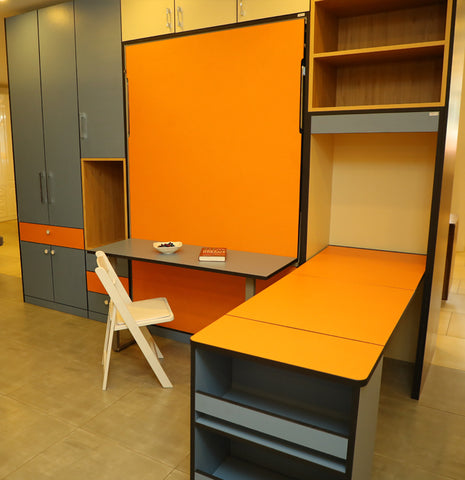 KONVERTO Pro Series Vertical Wall bed Queen With Table