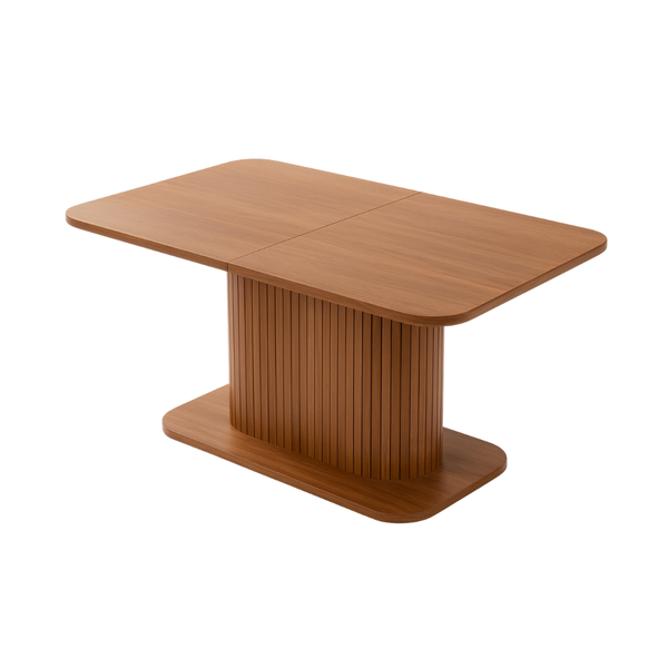 Infinity Dining Table with Fluted Pedestal Base