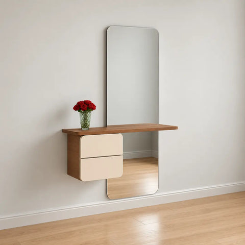 Wall-Mounted Dressing Table with Storage Drawer