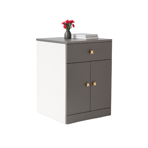 Pull-Out Study Table with Storage Cabinet