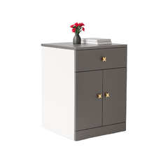 Pull-Out Study Table with Storage Cabinet