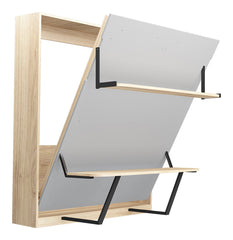 KONVERTO Duo Series – Vertical Wall Bed (King) with Table & Shelf
