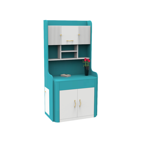 Extendable Study Table with Bookshelf and Storage