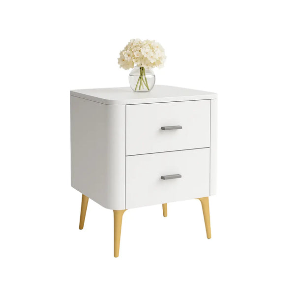 Scandinavian White Bedside Table
