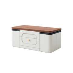 Butterfly Coffee Table Set with 4 Cushioned Stools
