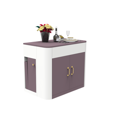 Compact Extendable Study Table with Storage Cabinet