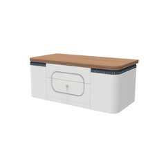 Butterfly Coffee Table Set with 4 Cushioned Stools