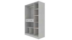 Hinged Wardrobe - Men + Full Shelves