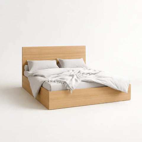Modern Wooden King Size Platform Bed